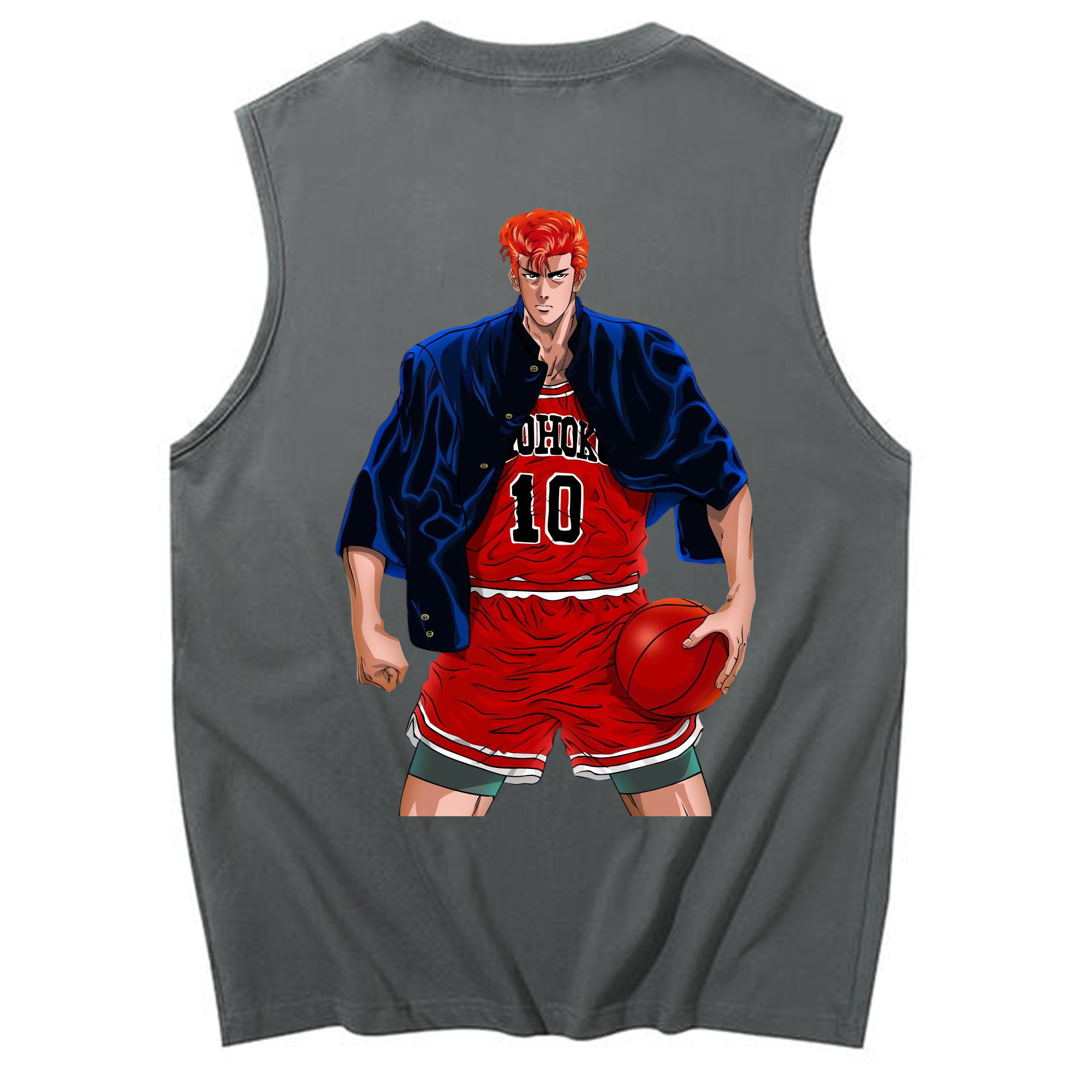 （画像用） SLAM DUNK／スラムダンク コットン100％タンクトップ（背面プリント）
